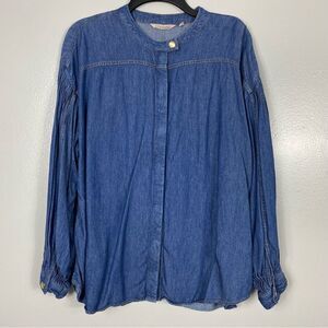 Soft Surroundings grotto denim shirt/jacket Sz L